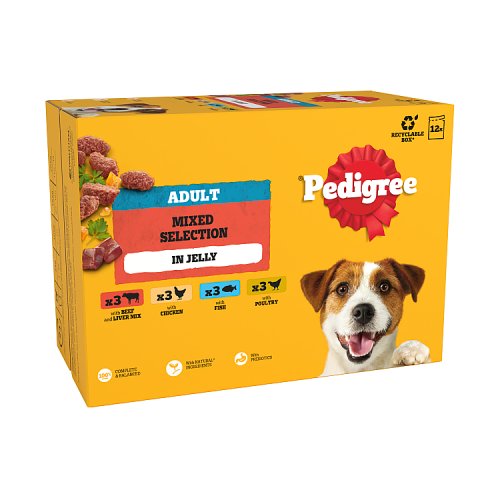 PEDIGREE ADULT POUCHES MIX IN JELLY [12PACK] 100g