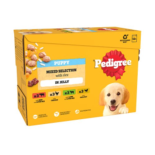 PEDIGREE PUPPY POUCHES MIX IN JELLY [12PACK] 100g Main image