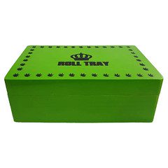 Roll Tray Medium Wooden Box-Green Main image