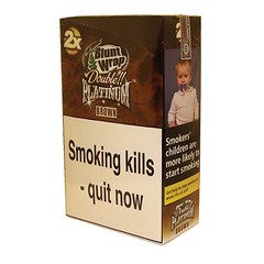 Double Platinum Blunt Wraps Brown 25 x 2 Packs