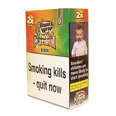 Double Platinum Blunt Wraps Black 25 x 2 Packs Main image