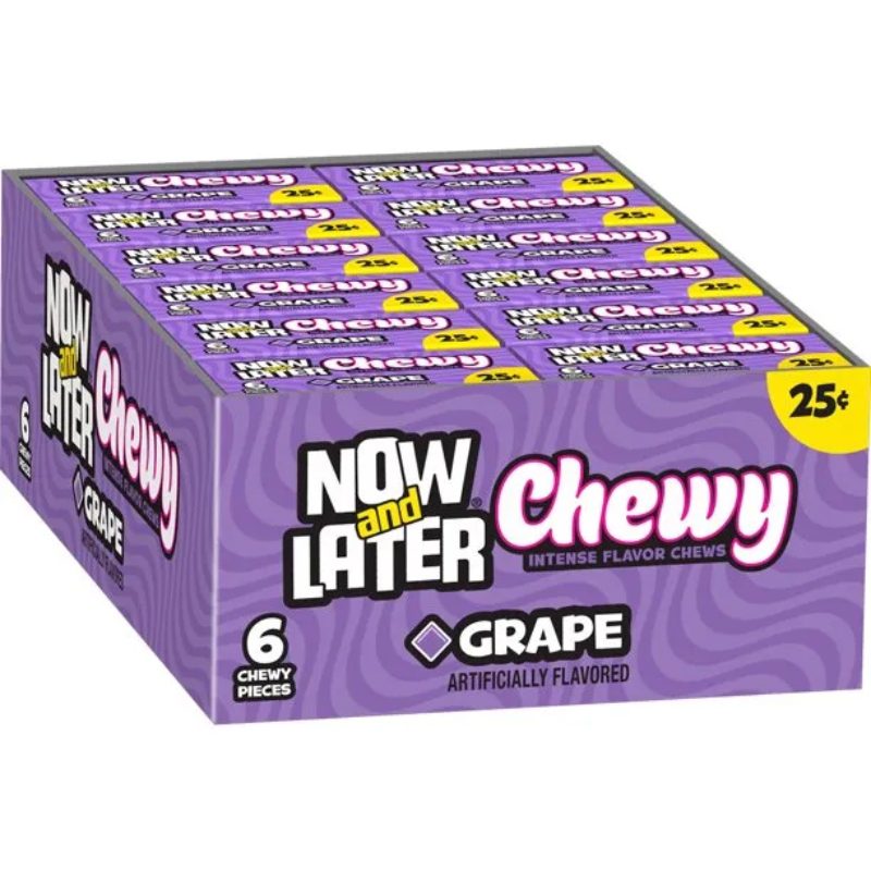 Now And Later Grape 24g 24 Pack Main image