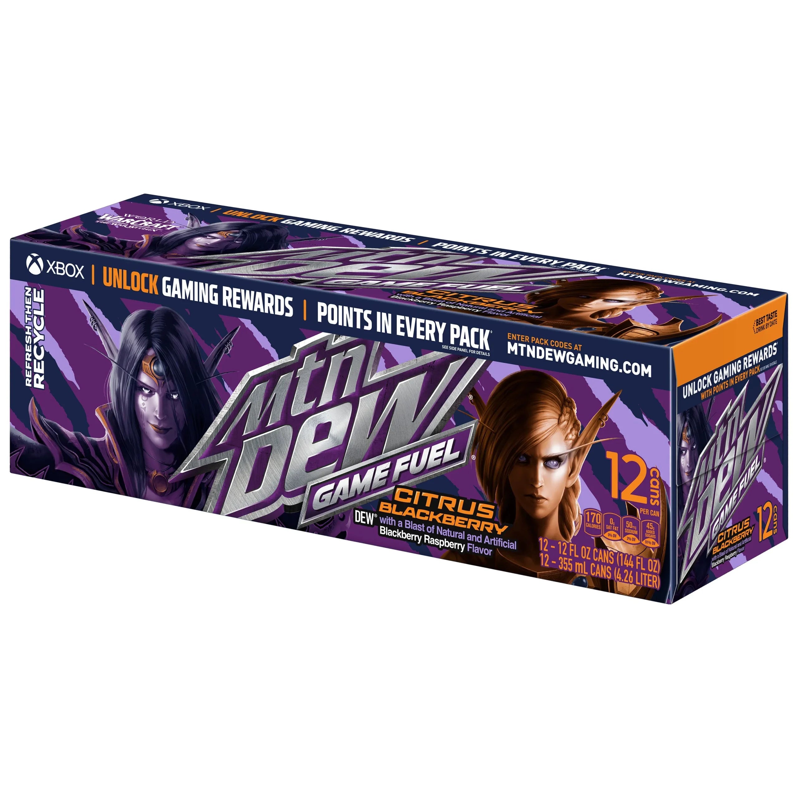 Mountain Dew Game Fuel Citrus Blackberry 12x355ml Main image
