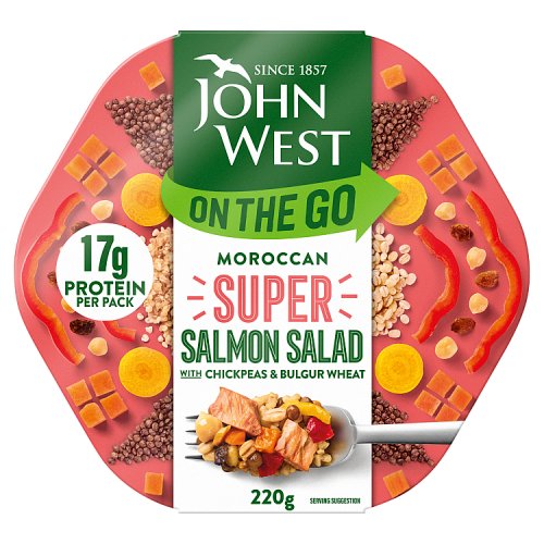 JOHN WEST LIGHT LUNCH MORROCAN SALMON 220g Main image