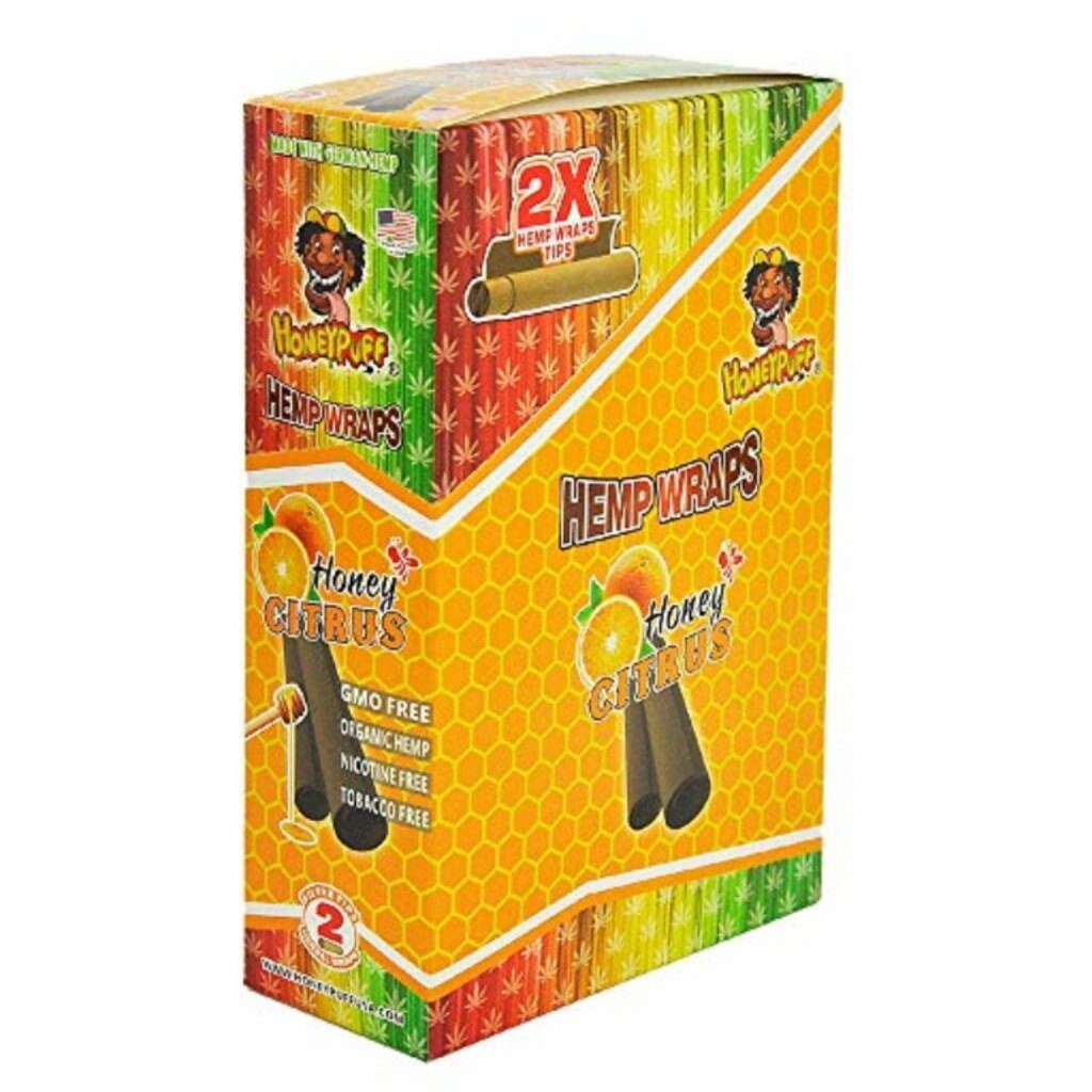 HoneyPuff Hemp Wrap Flavoured Honey Citrus 12 Pack Main image