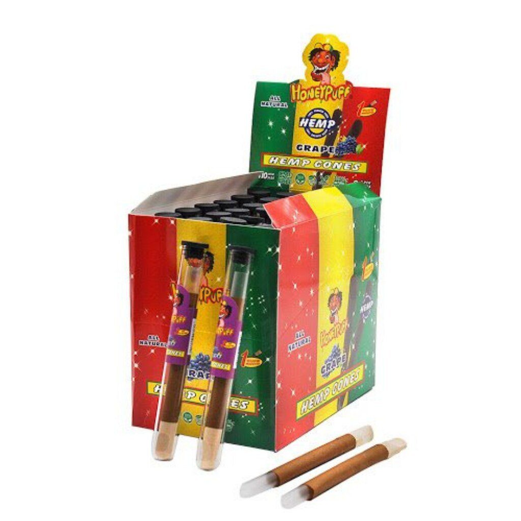 HoneyPuff Hemp Cones Grape 110mm 24 Pack Main image