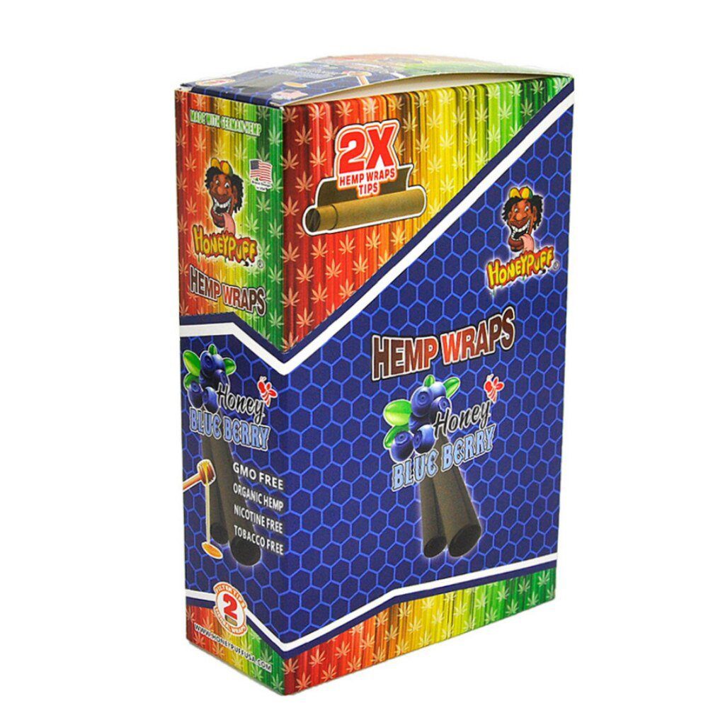 HoneyPuff Hemp Wrap Flavoured Blueberry 12 Pack Main image