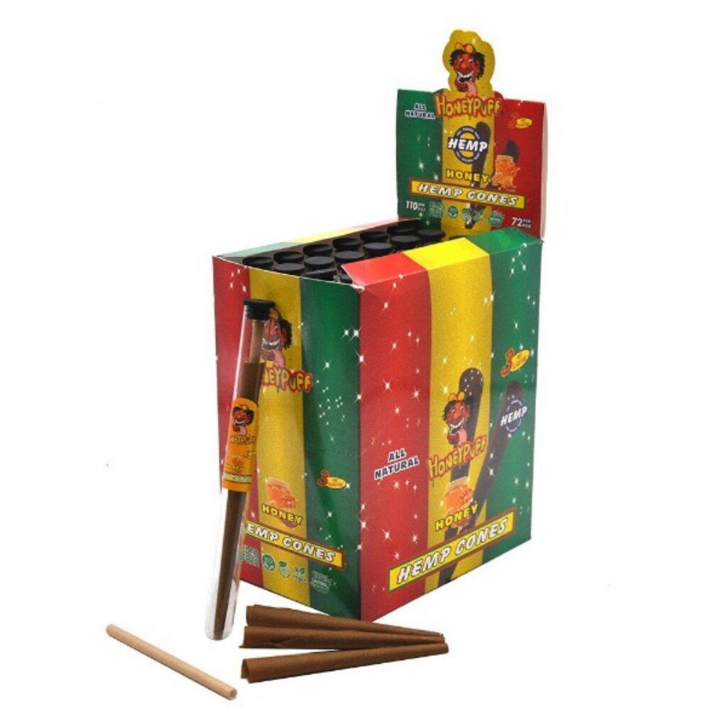 HoneyPuff Hemp Cones Honey 110mm 24 Pack Main image