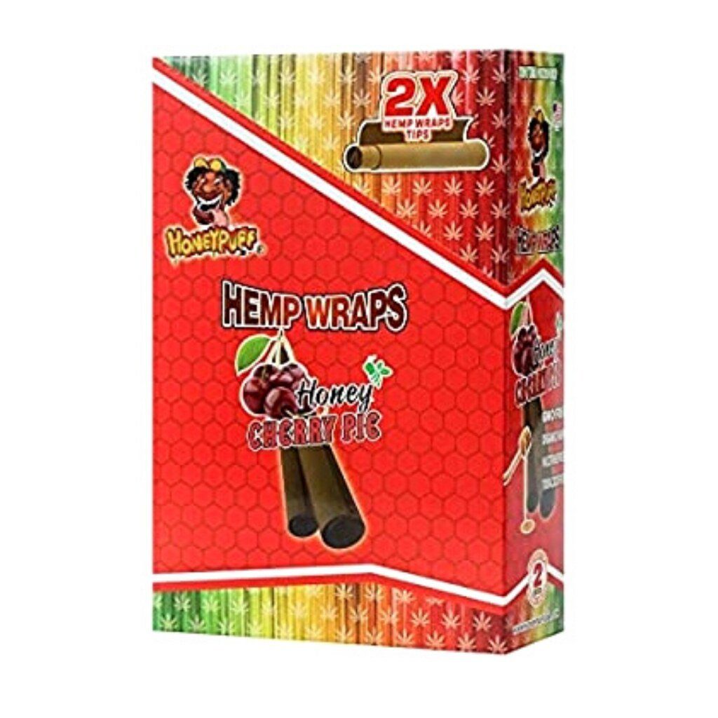 HoneyPuff Hemp Wrap Flavoured Cherry Pie 12 Pack