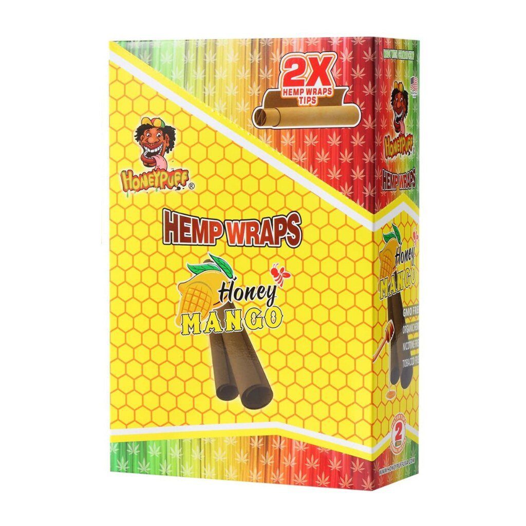 HoneyPuff Hemp Wrap Flavoured Honey Mango 12 Pack Main image