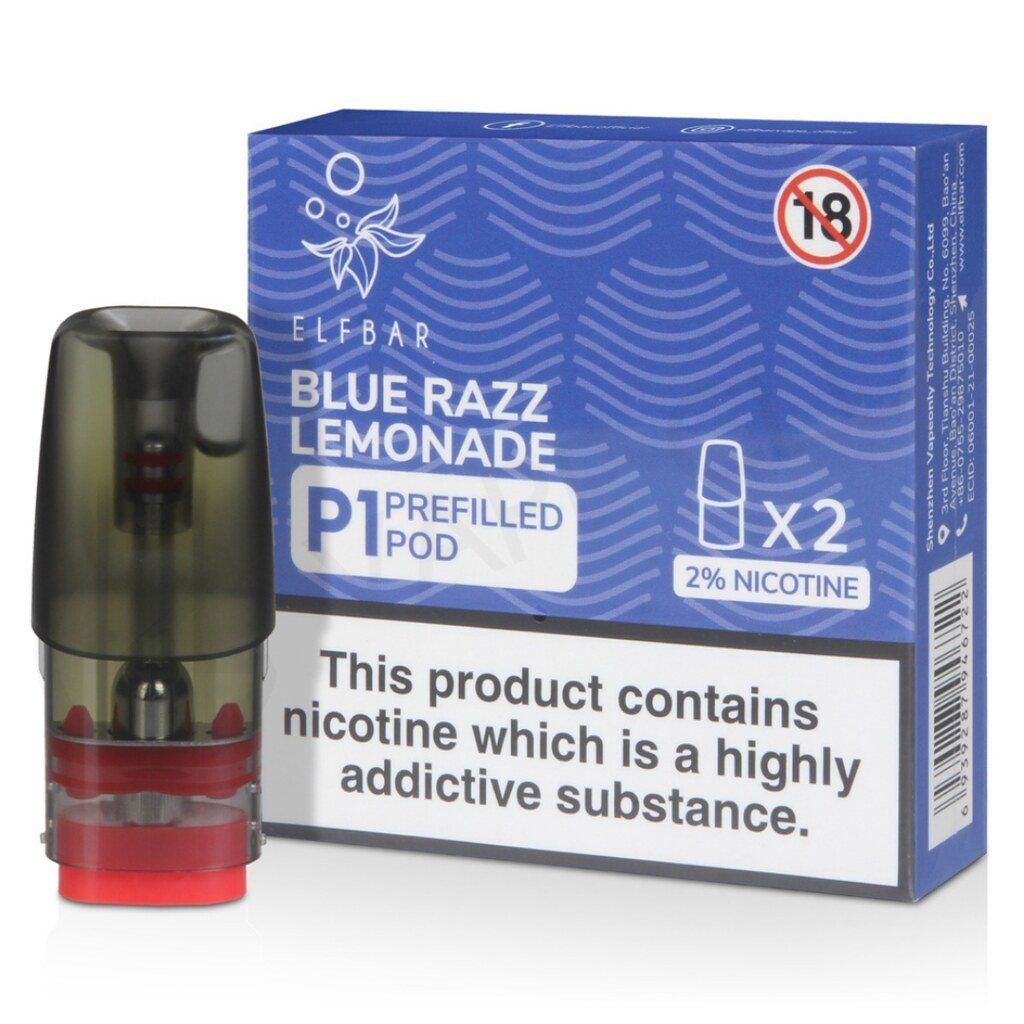 Elf Bar Blue Razz Lemonade P1 Prefilled Pod 10 Pack Main image