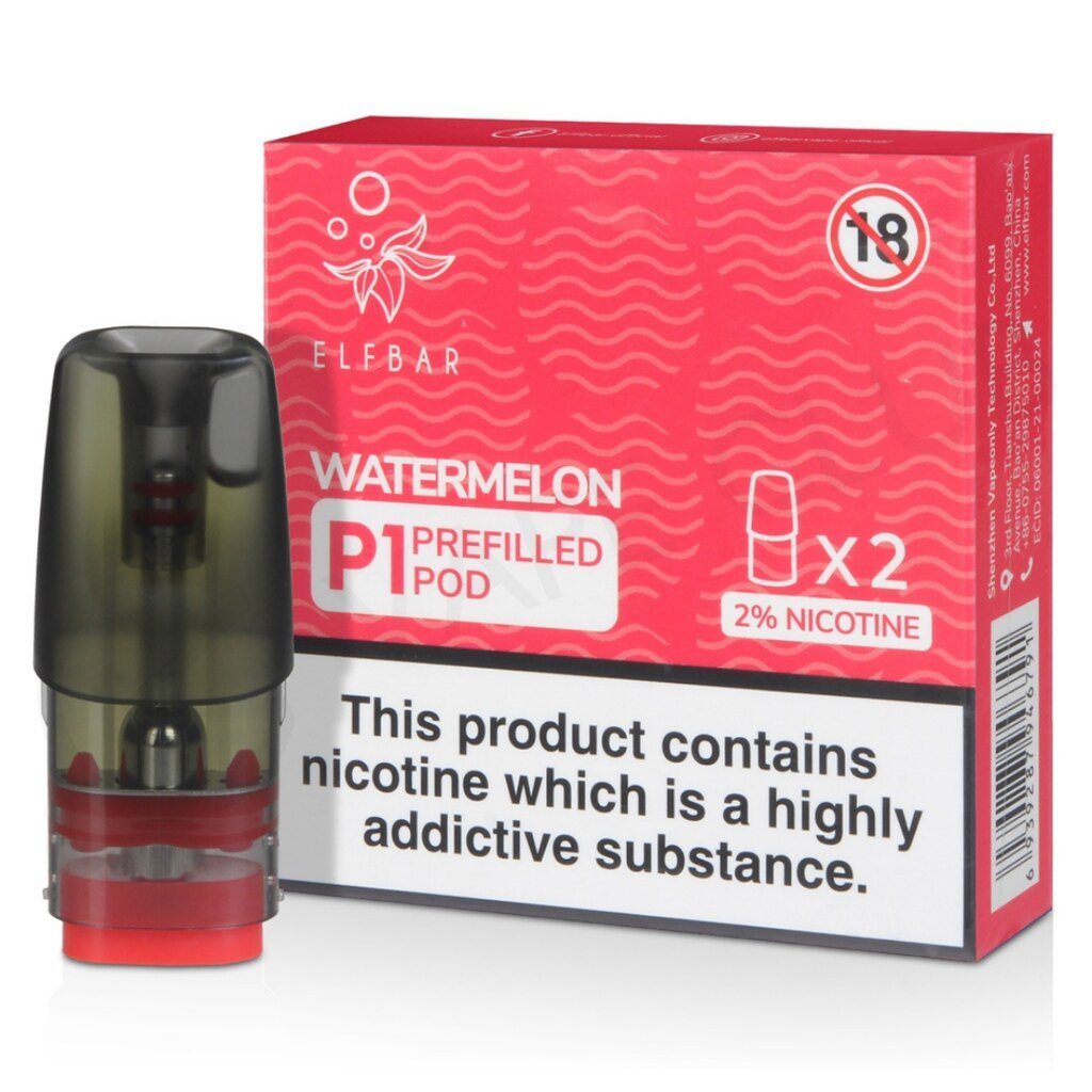 Elf Bar Watermelon P1 Prefilled Pod 10 Pack Main image