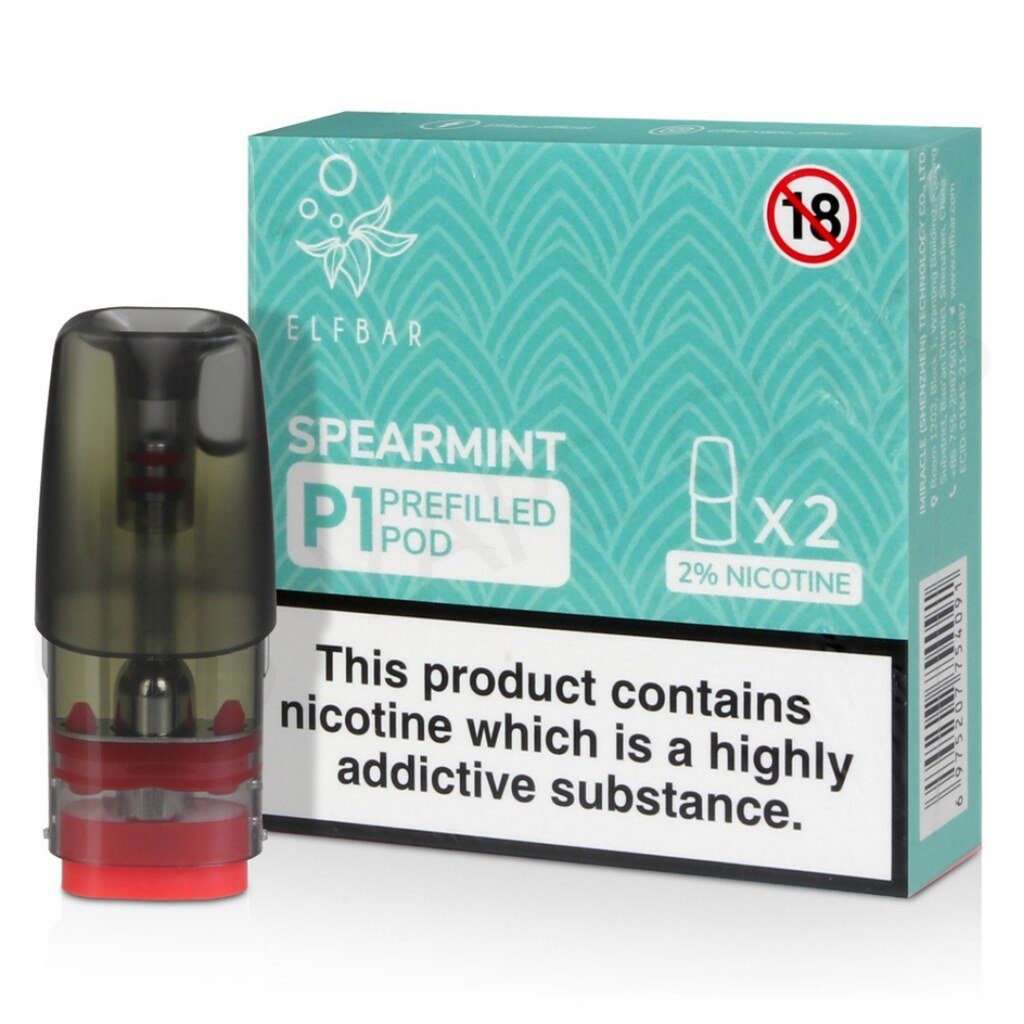 Elf Bar Spearmint P1 Prefilled Pod 10 Pack Main image