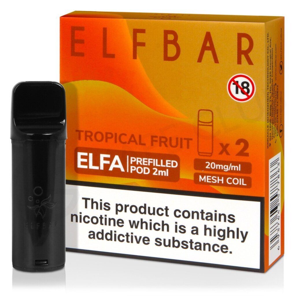 Elfa Prefilled Tropical Fruit Pod 10 Pack