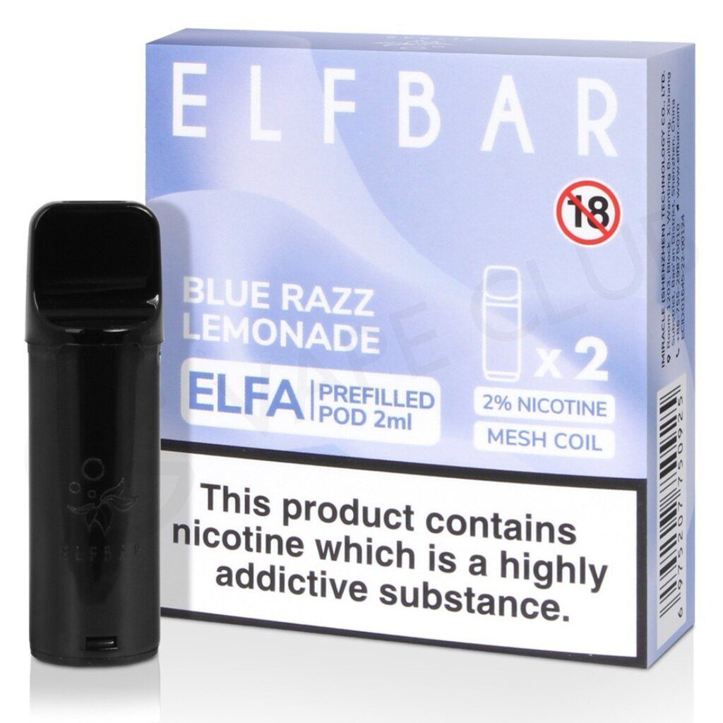 Elfa Prefilled Blue Razz Lemonade Pod 10 Pack