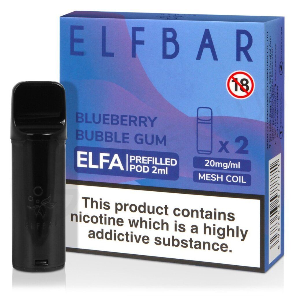 Elfa Prefilled Blueberry Bubblegum Pod 10 Pack Main image