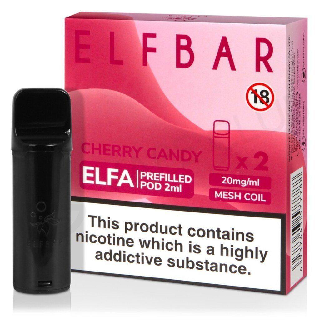 Elfa Prefilled Cherry Candy Pod 10 Pack