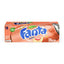 Fanta Peach Flavoured Soda 355ml 12 Pack