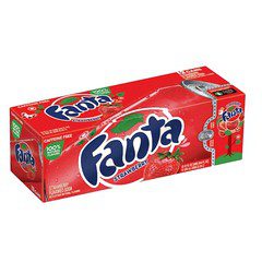Fanta Strawberry Flavoured Soda 355ml 12 Pack