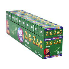 Zig Zag Green Multipack 8 Pack Main image
