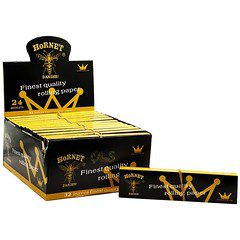 Hornet Black King Size Rolling Paper & Tips 24 Pack