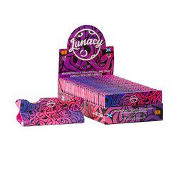 Lunacy Purple Rolling Paper & Tips 24 Pack