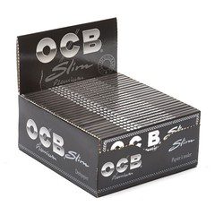 OCB Black Slim Premium Rolling Paper 50 Pack Main image