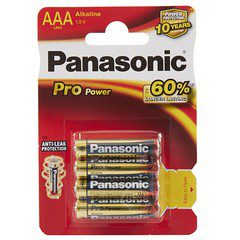 Panasonic Alkaline AAA Batteries 4X12 Pack