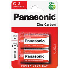 Panasonic C Zinc Batteries 2X12 Pack