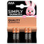 Duracell AAA/4 Simply 10 Pack