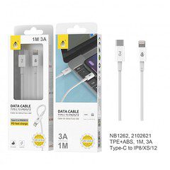 NB1262 Data Cable Type-C to IPhone 11/13 PD Fast Charge 3A 1M