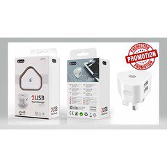 A5548 Dual USB Home Charger without Cable, 5V, 2.1A Main image