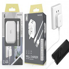 NA0228 UK Home Charger for Type-C, Dual USB, 5V 2.1A Main image