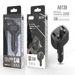 A6139 Bluetuz Car FM Transmitter U Disk 2 USB 3.4A