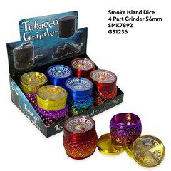 4 Part Dice Game With Multicolour Grinder 63mm (GR74) Main image