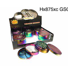 4 Part Amsterdam Approxmatly 60mm Multicolour Grinder (GR76) Main image