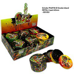 4 Part Smoke Island 63mm Metal Grinder (GR73) Main image