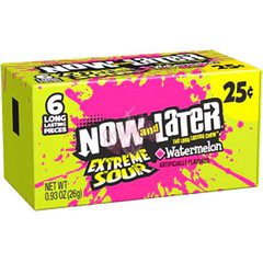Now And Later Extreme Sour Watermelon 26g 24 Packs