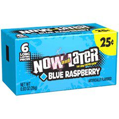 Now And Later Blue Rasberry 26g 24 Pack