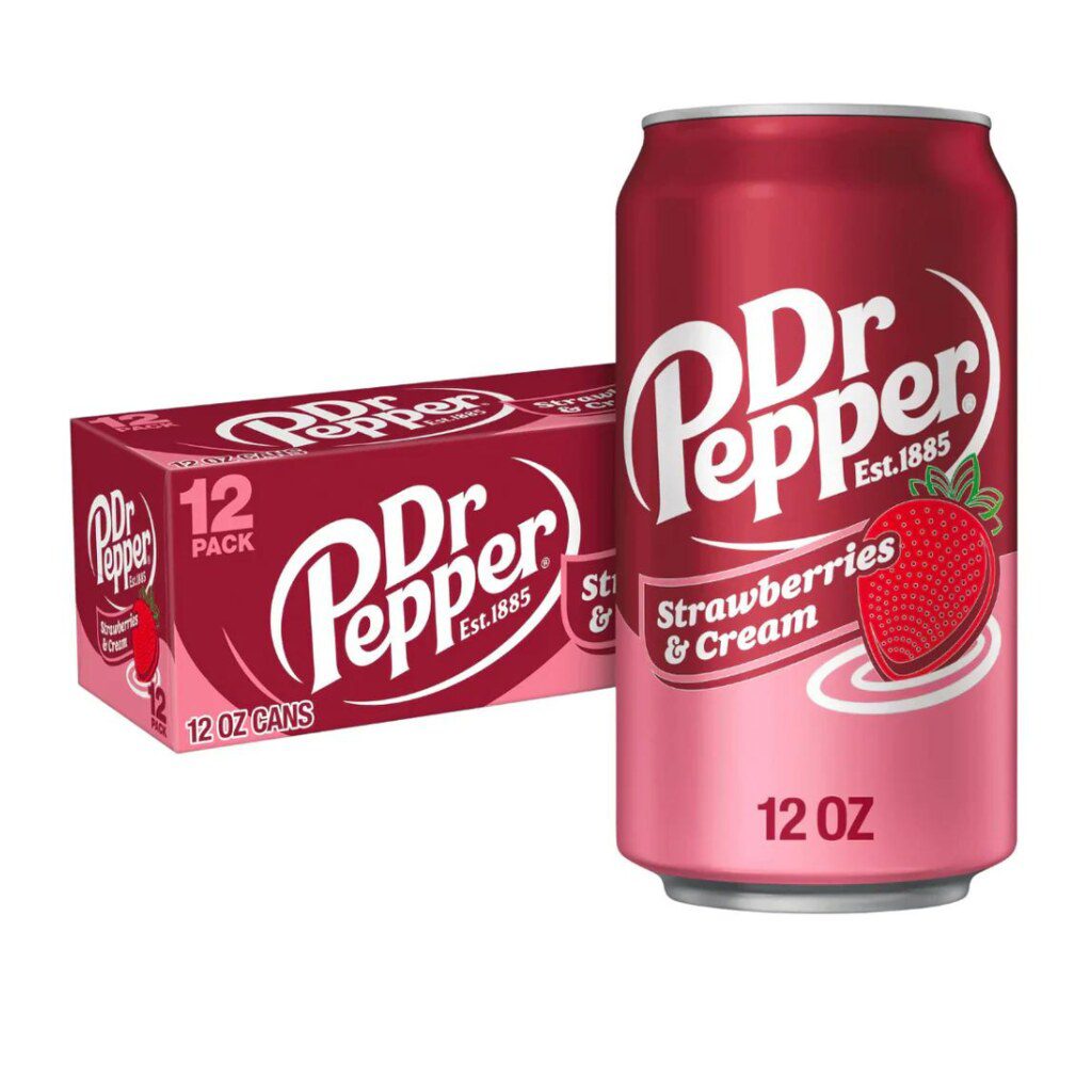 Dr Pepper Strawberry & Cream 355ml 12 Pack Main image