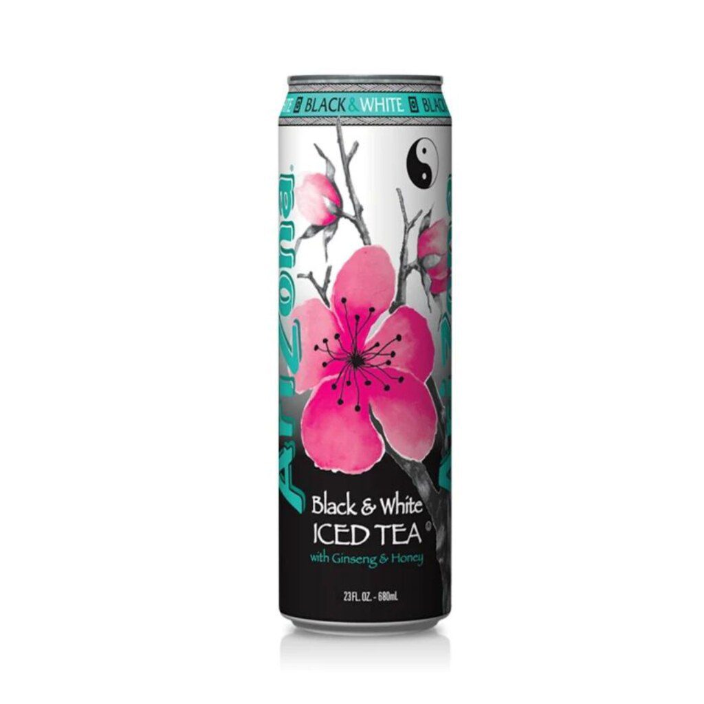 Arizona Black & White Iced Tea 680ml 24 Pack Main image