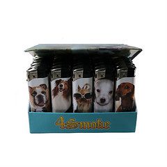 4Smoke Animal Print  Electronic Lighters 50 Pack