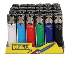 Clipper Leave Print Metal Lighter 30 Pack