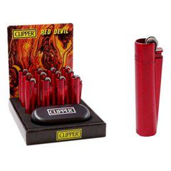 Clipper Red Devil Lighter 12 Pack