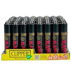 Clipper Raw Black Lighter 48 Pack