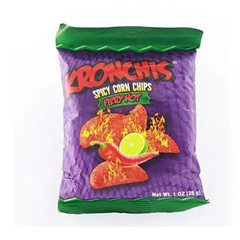 Kronchis Fiery Hot Spicy Corn Chips 1oz 28g 50 Pack