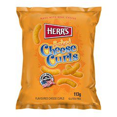 HERR'S Baked Cheese Curls 113g x12 pack Main image