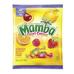 Mamba Fruit Chews Flavour Naturally & Artifical 100g