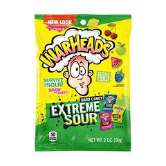 Warheads Sour Extreme Hard Candy Peg Bags 12x56g Main image