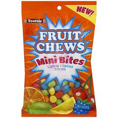 Tootsie Fruit chews Mini Bites Candy Chewy 170g Peg Bag